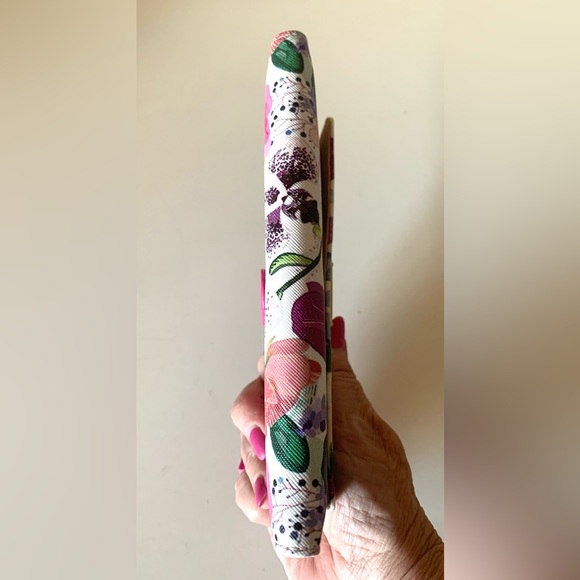 Buxton Pink & Purple Floral Large Wallet - Picture 11 of 11